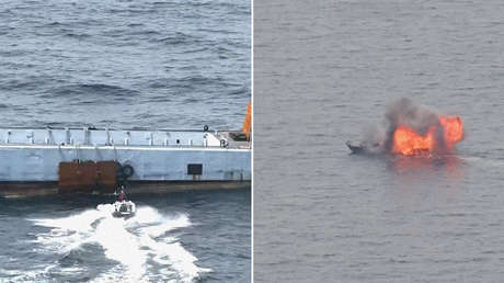 VIDEO: La Armada francesa prueba un dron de ataque suicida contra un objetivo en alta mar