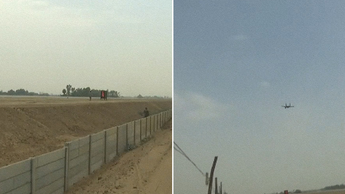 Inusual simulacro aéreo de la India en una autopista en medio de tensiones con Pakistán (VIDEO)