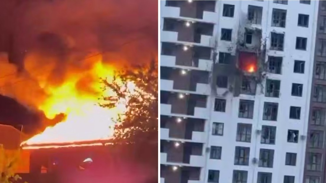 Drones ucranianos impactan contra edificios residenciales en el sur de Rusia
