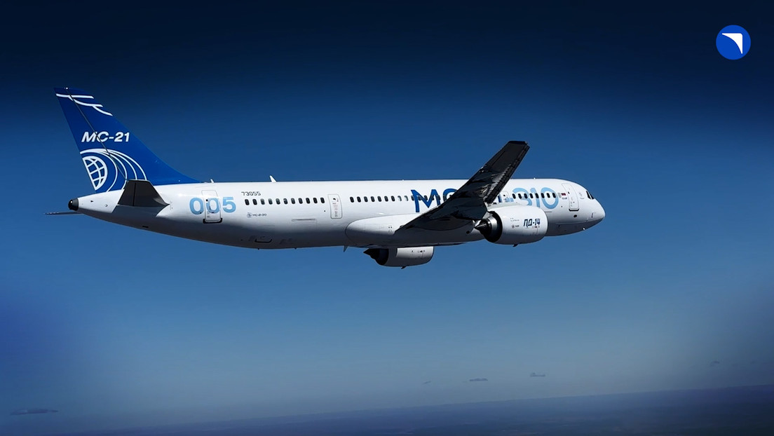 Hipnotizante video del vuelo del MS-21, el avión 'Made in Russia'