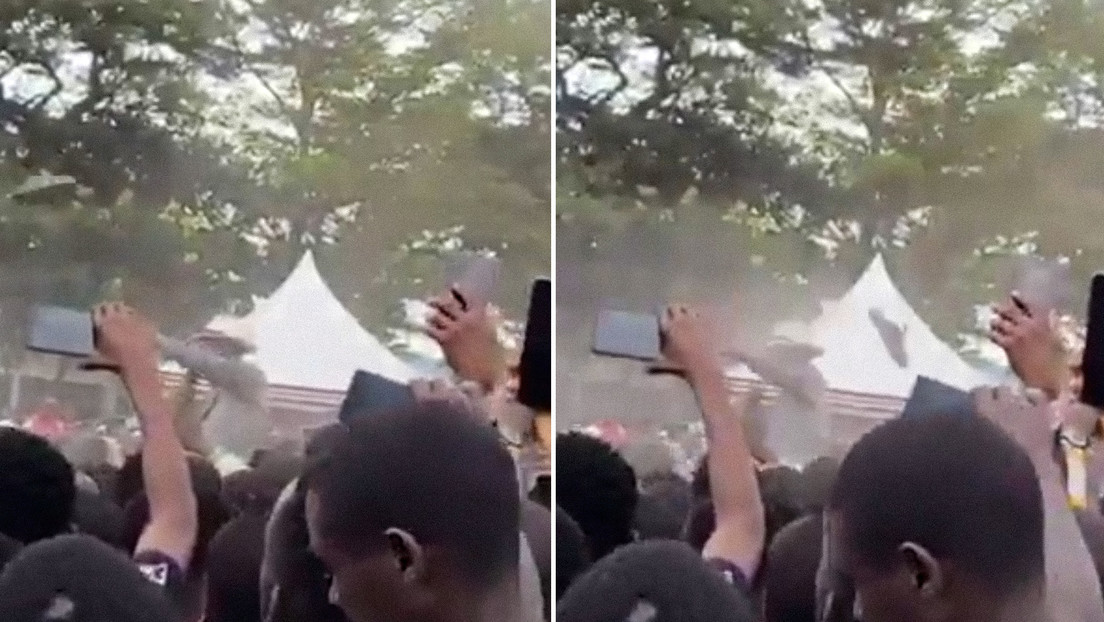 VIDEO: Lanzan un zapato al presidente de Kenia