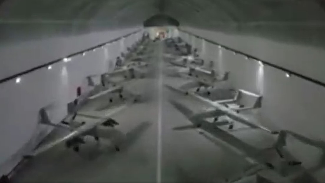 VIDEO: Irán muestra su base subterránea de drones