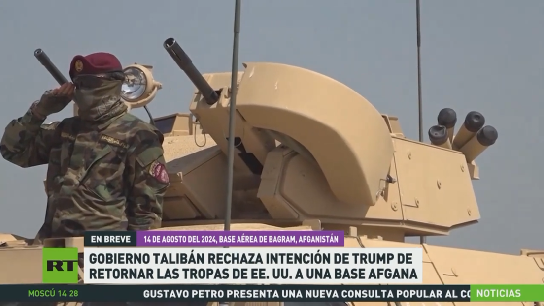 El Gobierno talibán rechaza intención de Trump de retornar tropas de EE.UU. a una base afgana