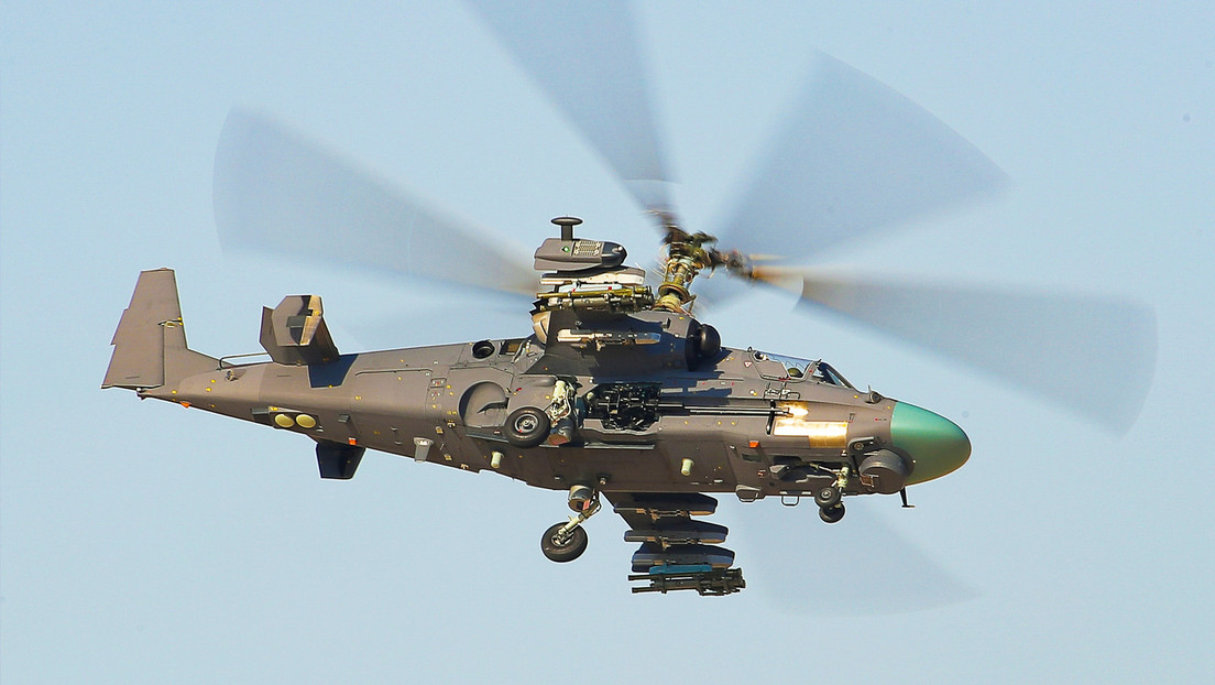 VIDEO: Helicóptero Ka-52 ruso derriba un dron ucraniano cerca de Moscú