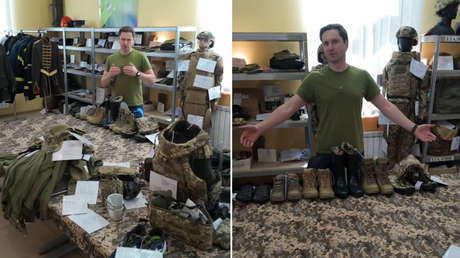 Bizarro intento de Kiev de atraer a jóvenes al frente con promesas de zapatos (VIDEO)