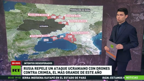 Rusia repele un ataque ucraniano con drones contra Crimea, el mayor de este año