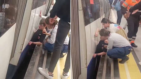 Un joven queda atrapado entre el andén y un tren en Madrid (VIDEO)