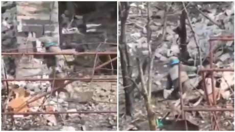 VIDEO: Soldado ucraniano se salva de milagro en encuentro con un dron