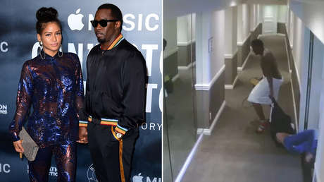 VIDEO: Imágenes sin editar de la brutal golpiza de P. Diddy a la cantante y expareja Cassie