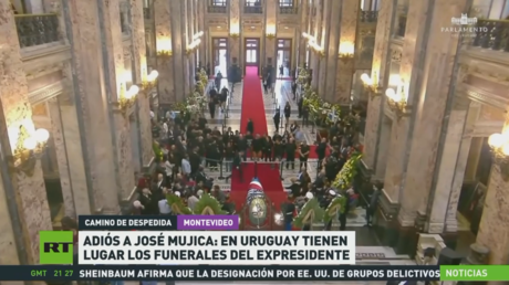 Adiós a José Mujica: en Uruguay tienen lugar los funerales del expresidente