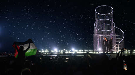 VIDEO: Manifestantes propalestinos tratan de interrumpir la actuación de Israel en Eurovisión