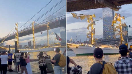 Sobrevivientes del aparatoso choque de un buque en el puente de Brooklyn vuelven a México