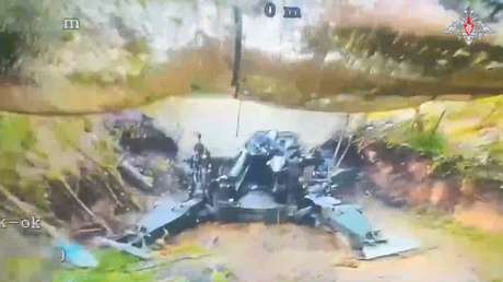 VIDEO: Dron FPV ruso alcanza un obús estadounidense con precisión quirúrgica