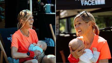 Se detiene 3 veces para amamantar a su bebé y llega de primera en un ultramaratón