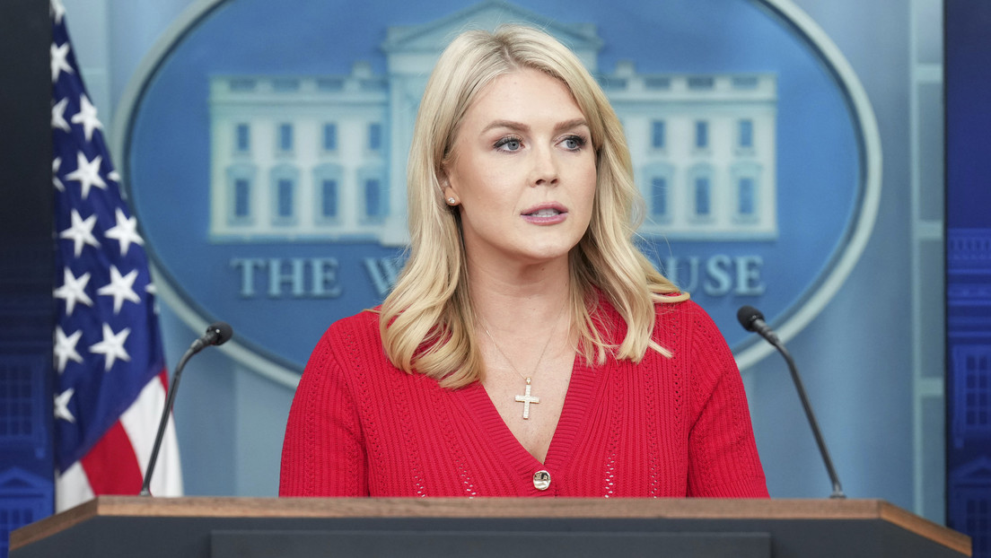 Preguntan a la vocera de la Casa Blanca por qué Trump no reaccionó al ataque de Kiev contra Rusia y dice esto