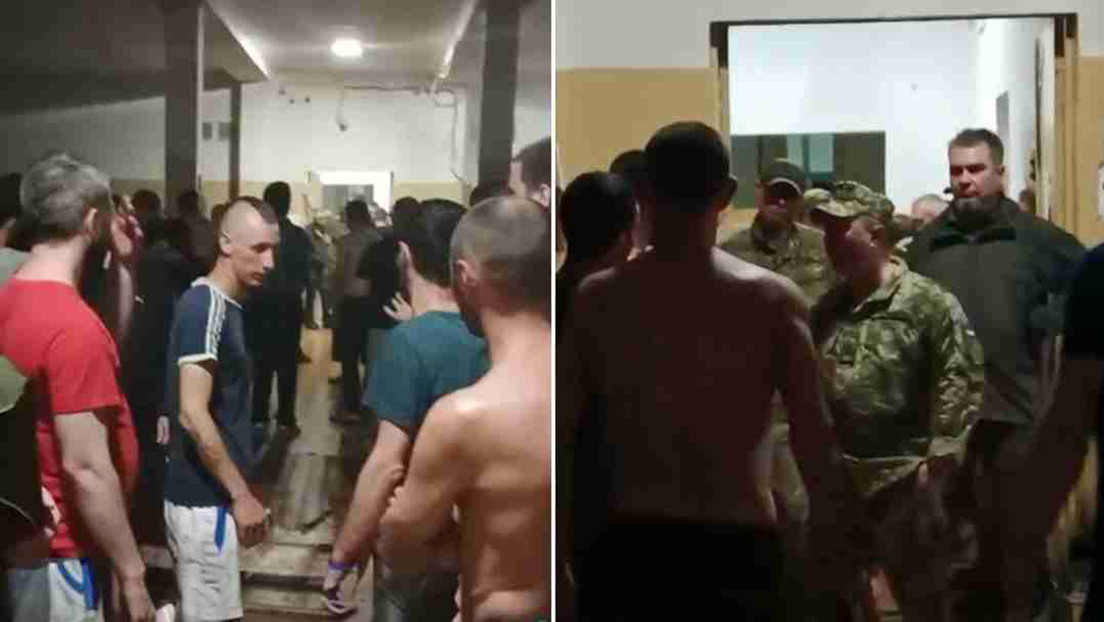 VIDEOS: Estalla un motín de movilizados en un centro de reclutamiento en Kiev