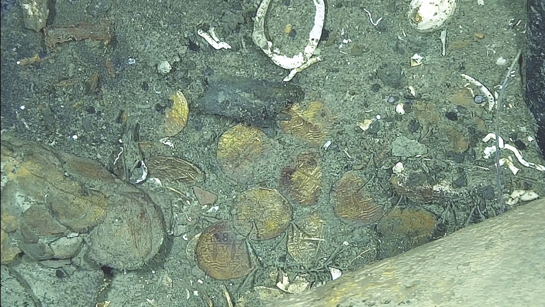 Muestran tesoros de 17.000 millones de dólares encontrados en las costas de Colombia