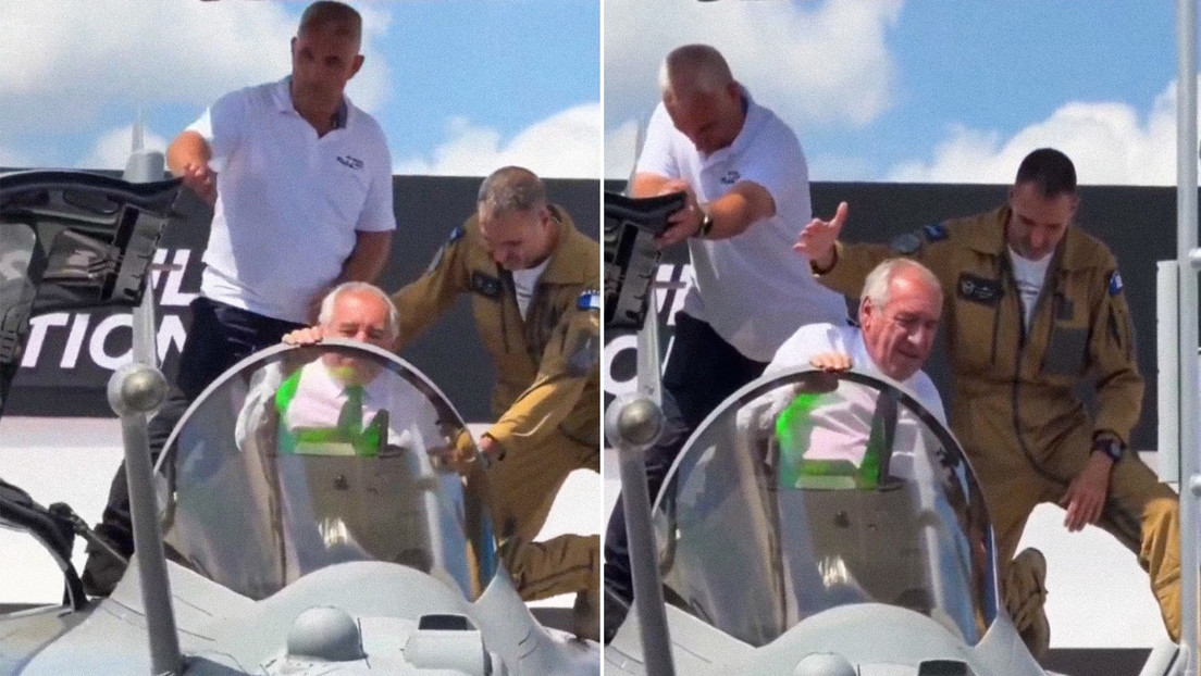 VIDEO: El primer ministro francés se queda atrapado en un caza