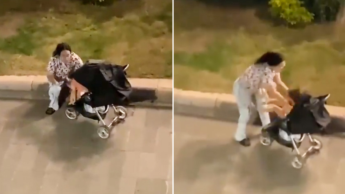 VIDEO: Mujer golpea a su bebé en plena calle y genera polémica en México