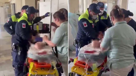 Desgarradoras imágenes de un bebé llorando de dolor tras la catástrofe ferroviaria en Briansk