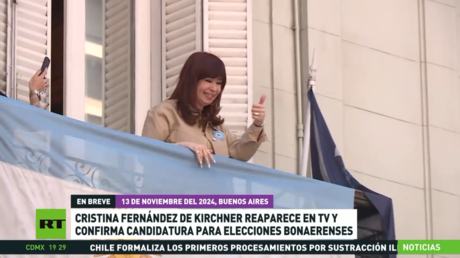 Expresidenta argentina reaparece en TV y confirma su participación en las elecciones bonaerenses