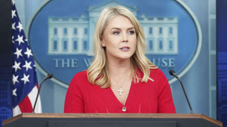 Preguntan a la vocera de la Casa Blanca por qué Trump no reaccionó al ataque de Kiev contra Rusia y dice esto