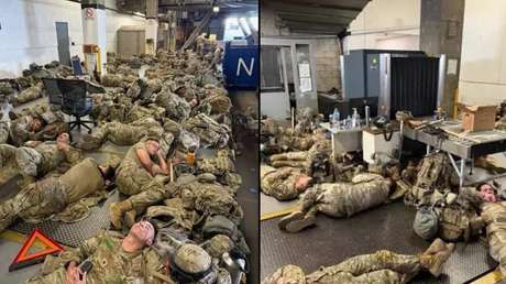 El gobernador de California arremete contra Trump y publica fotos de soldados durmiendo en el suelo