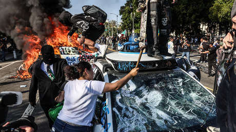 ¿"No hubo violencia" en Los Ángeles? Vean estas imágenes, sugiere Washington