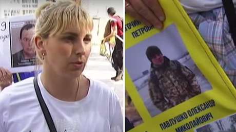 Ucraniana busca a su esposo, que falleció y está entre los cadáveres que Kiev se niega a recuperar