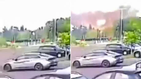 VIDEO: Momento exacto del ataque iraní contra la sede del Mossad cerca de Tel Aviv