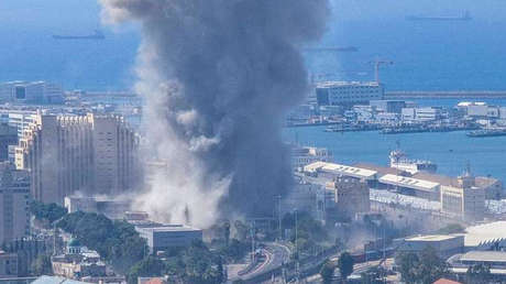 Reportan que misiles iraníes impactaron la sede de un canal israelí