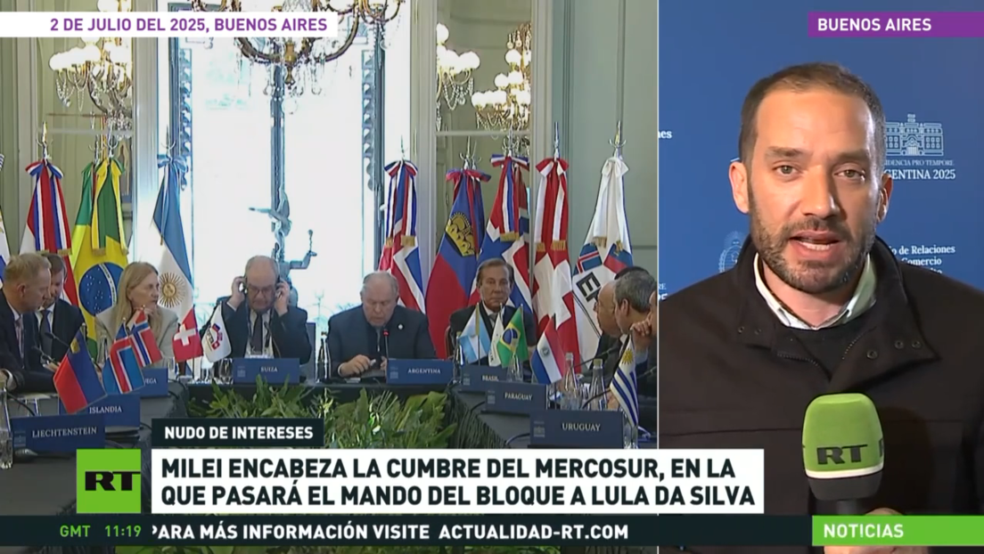 Milei encabeza la cumbre del Mercosur en la que pasará el relevo a Lula da Silva