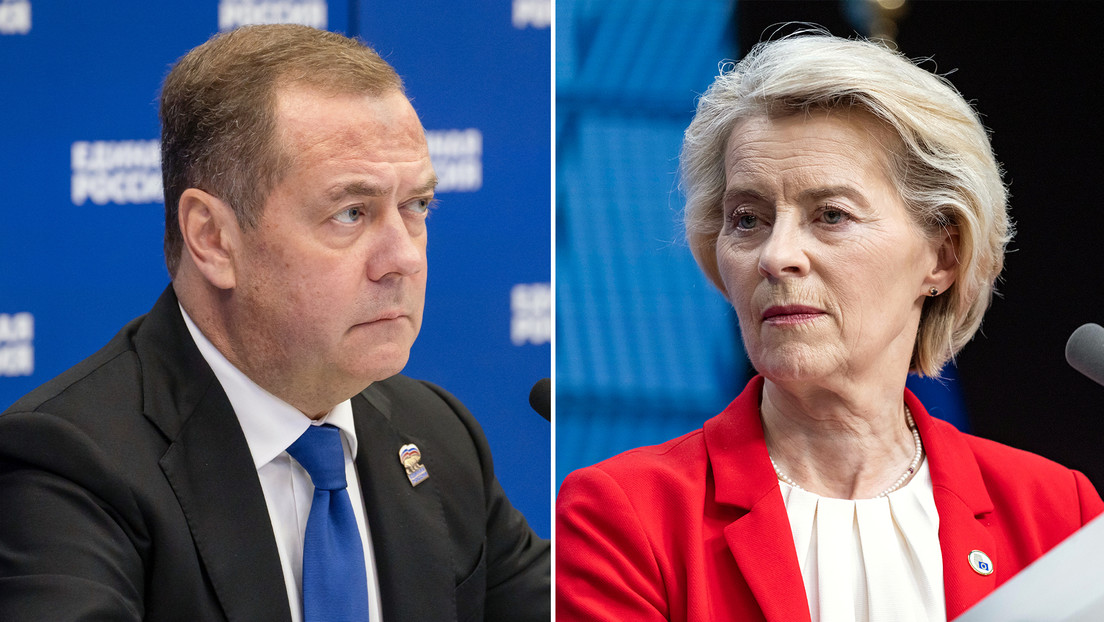 "La anciana tóxica": Medvédev lanza duros dardos contra Von der Leyen en vísperas de que se "decida su destino"