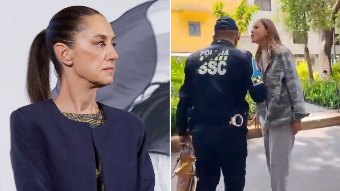 Sheinbaum repudia a 'Lady Racista', la modelo argentina que insultó a un policía en México