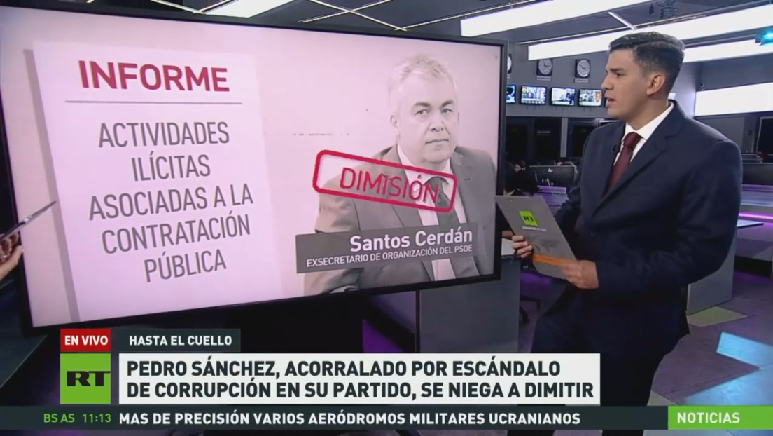 Pedro Sánchez acorralado por escándalo en su partido, aunque se niega a dimitir