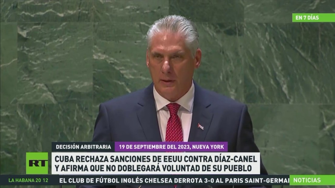 Cuba rechaza sanciones de EE.UU. contra Díaz-Canel y afirma que no doblegará la voluntad de su pueblo