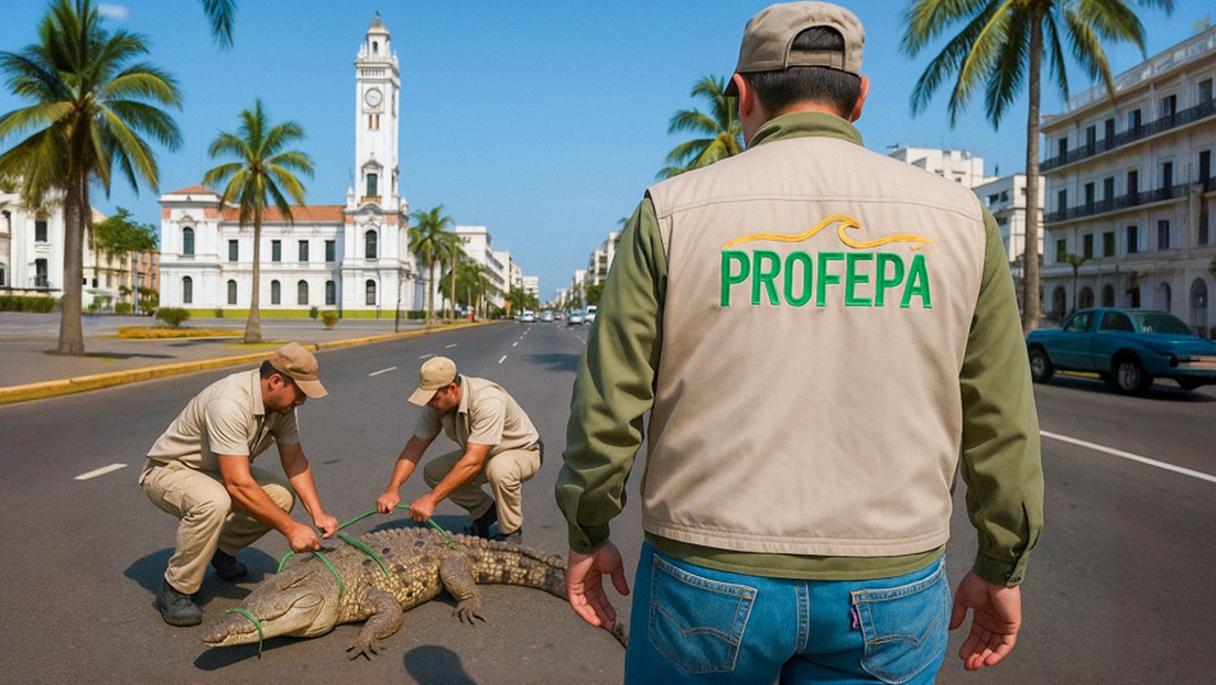 El insólito operativo en México para recuperar cocodrilos perdidos en zonas urbanas
