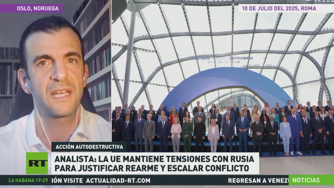 Analista: La UE mantiene tensiones con Rusia para justificar rearme y escalar el conflicto