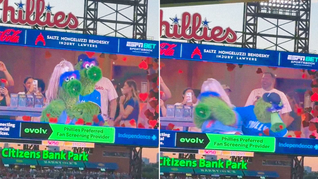 VIDEO: Recrean con mascotas de un club de béisbol el comprometedor video del CEO captado con su amante