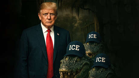 Trump con caimanes: la promoción que hace la Casa Blanca del polémico reclusorio para migrantes