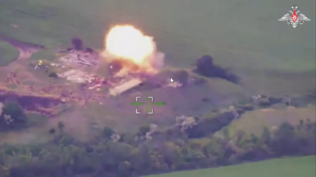 VIDEO: Drones Guerán-2 pulverizan un punto de despliegue ucraniano