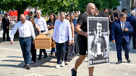 Funeral de Diogo Jota: estrellas del fútbol y seres queridos se despiden del jugador