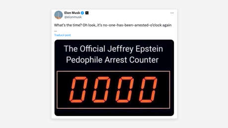 Irónica reacción de Musk a la ausencia de arrestos en el caso Epstein