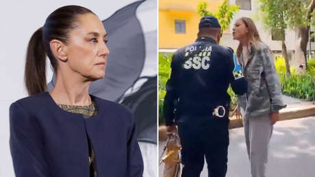 Sheinbaum repudia a 'Lady Racista', la modelo argentina que insultó a un policía en México