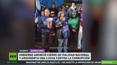 Gobierno argentino anunció el cierre de vialidad nacional y argumenta una lucha contra la corrupción