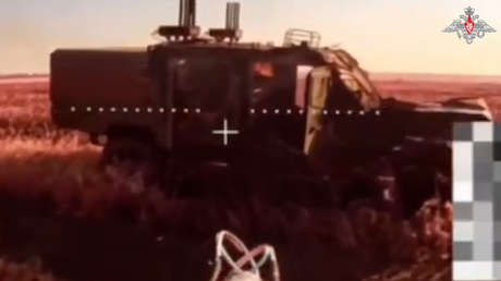 VIDEO: Últimos instantes de equipos militares ucranianos antes de ser aniquilados por drones rusos