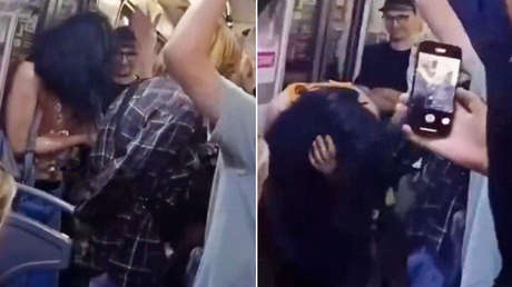 Joven es golpeada en el metro de Kiev: "Tírala del tren, está del lado de Rusia" (VIDEO)
