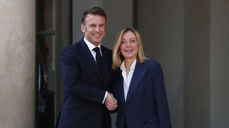 Meloni tacha de "contraproducente" la promesa de Macron de reconocer al Estado palestino