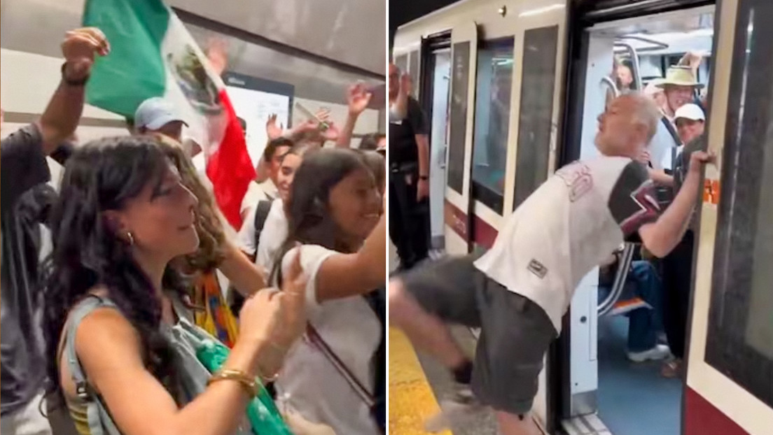 VIDEO: Italiano enojado impide subir al metro a grupo de mexicanos y su respuesta lo enfurece más