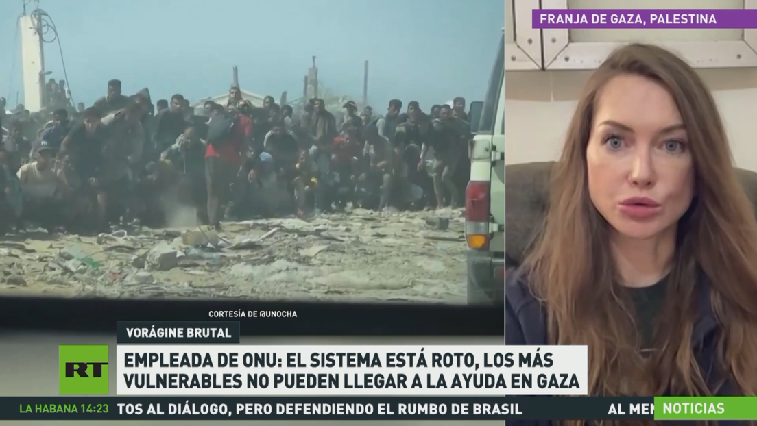 Empleada de la ONU: El sistema está roto, los más vulnerables no pueden llegar a la ayuda en Gaza